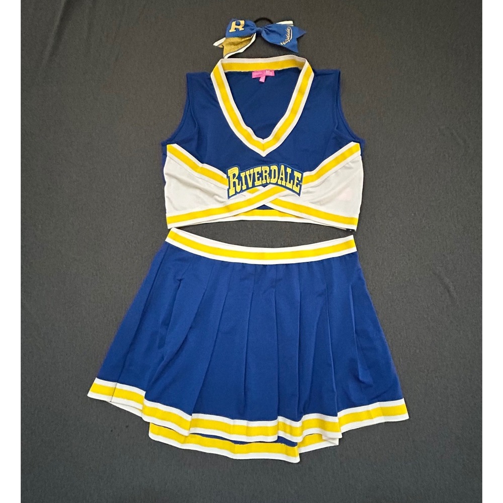 Dolls Kill x Archie Comics Riverdale Cheerleader Costume Set 2X w/ Bow